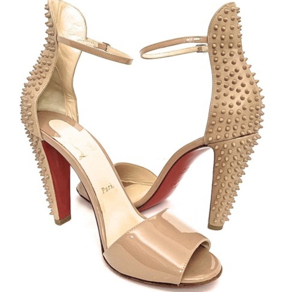 ISO Christian Louboutin Nude Tropanita heels